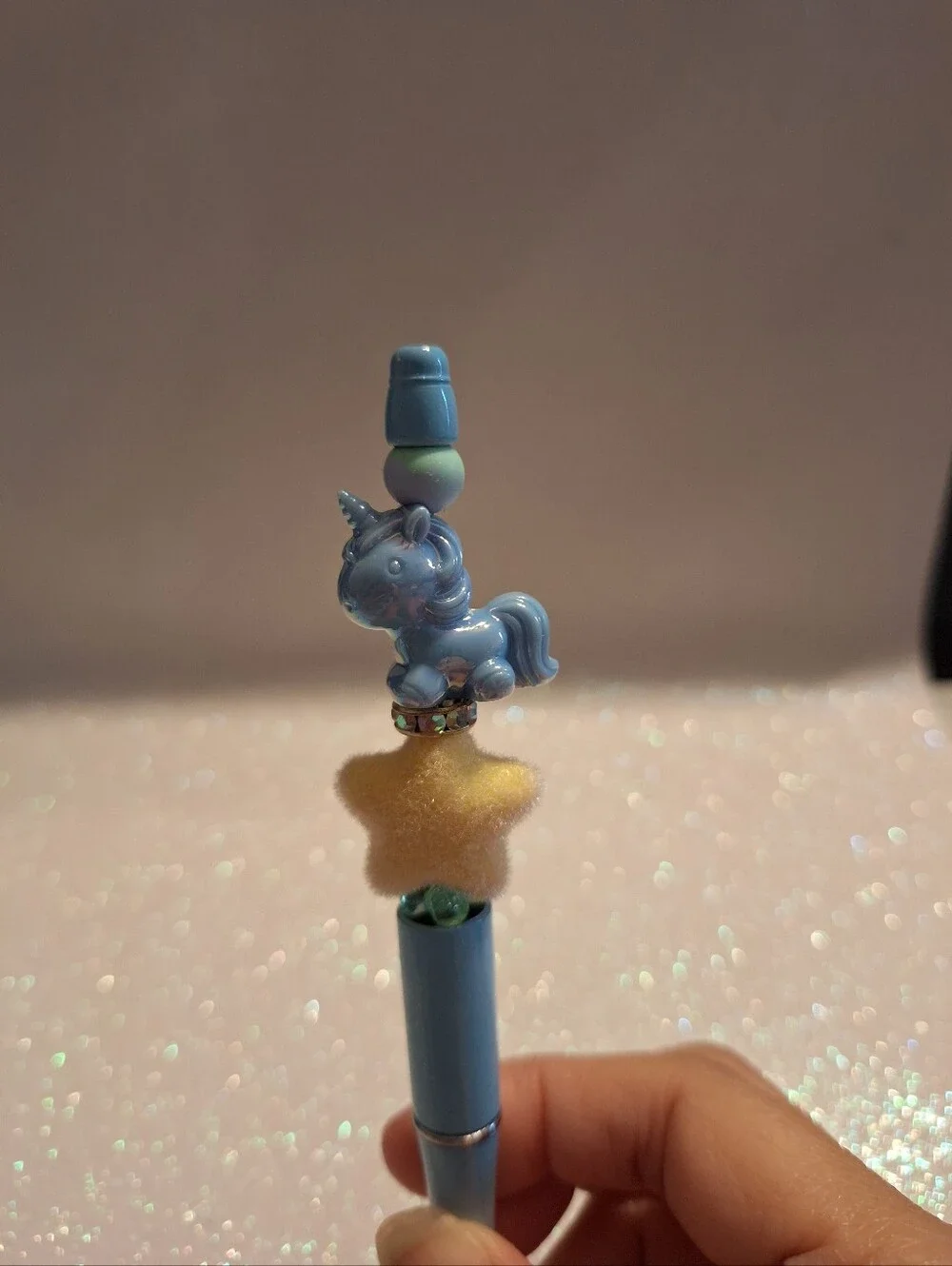 Unicon Flocked Star Pen New
